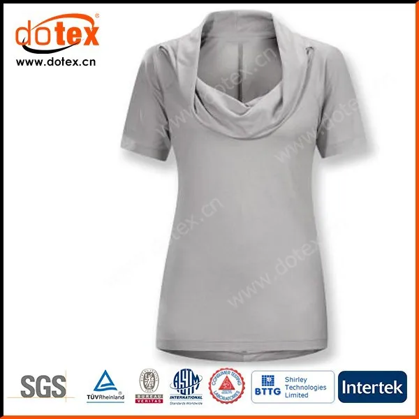 2017 влаги влагу сухой быстро Fit женщина пользовательские клобук шеи Футболка