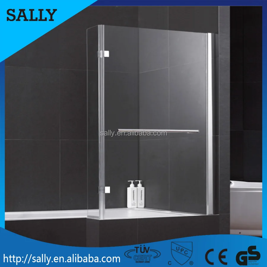 China supplier bathroom shower bathtub screen 6mm glass tempered enclosure pivot hinge shower door walk in tub shower combo
