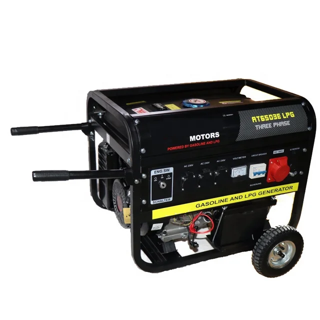 Powerful Generator Gasoline 3 Phase Gasoline Generator 6kw Portable Gasoline Generator