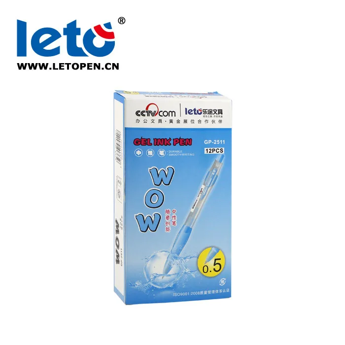 Retractable Gel Pens Leto GP-2511 Fine Point 0.5mm Retractable Gel Pens