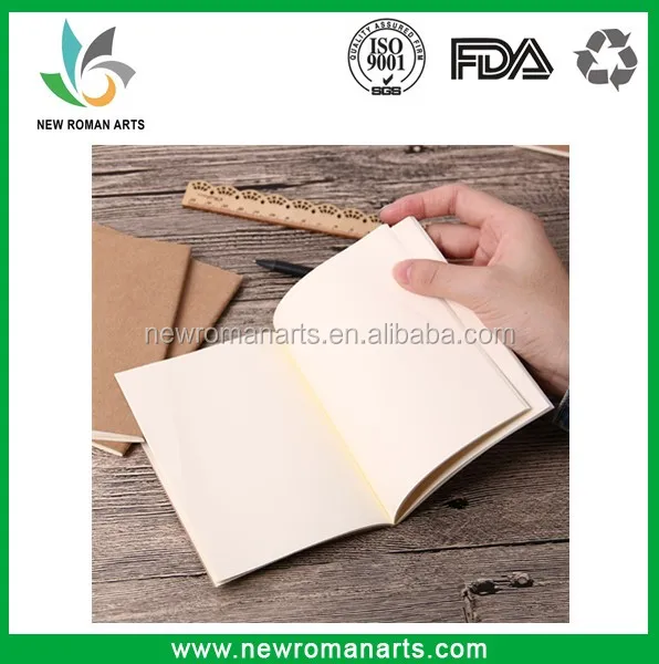 Retro Sketch Paper Blank Notebook Sketch Drawing Book Journal Personal Diary Note Stationery