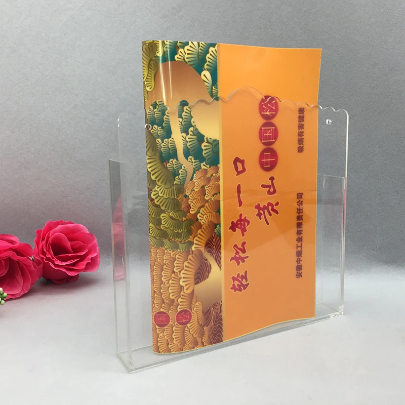 Clear Acrylic Single Pocket A4 Brochure Holder Display Office home desk A4 A5 pmma plexiglass acrylic A5 A4 magazine Display