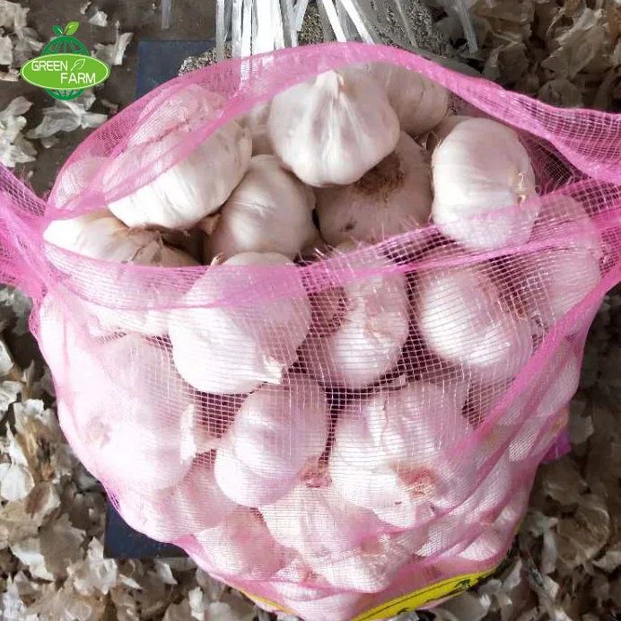 2023 свежий нормальный чеснок 5,0 см, 5,5 см, 6,0 см в сетчатых мешках 10 кг чеснока