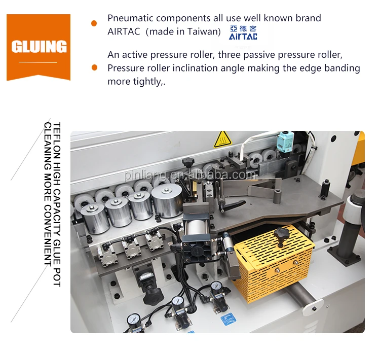 YJ-468J хорошая цена Для закругления уголков и предварительно фрезерный функции высокая эффективность автоматический кромкооблицовочный станок для кромки