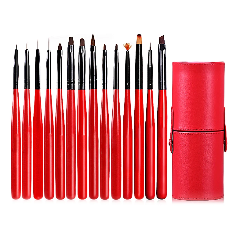 New arrival 14pcs manicure drawing pens nail art gel nail brush