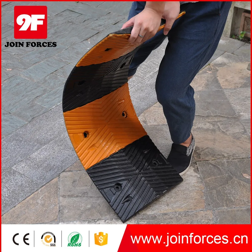 Factory outlets Road safety Rubber Speed Bump