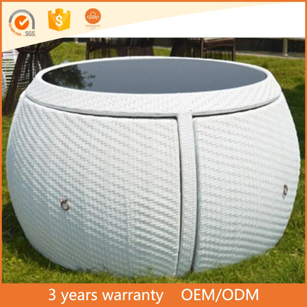 
All weather Turkey restaurant rattan wicker round dining set chair and table cafe furniture set 