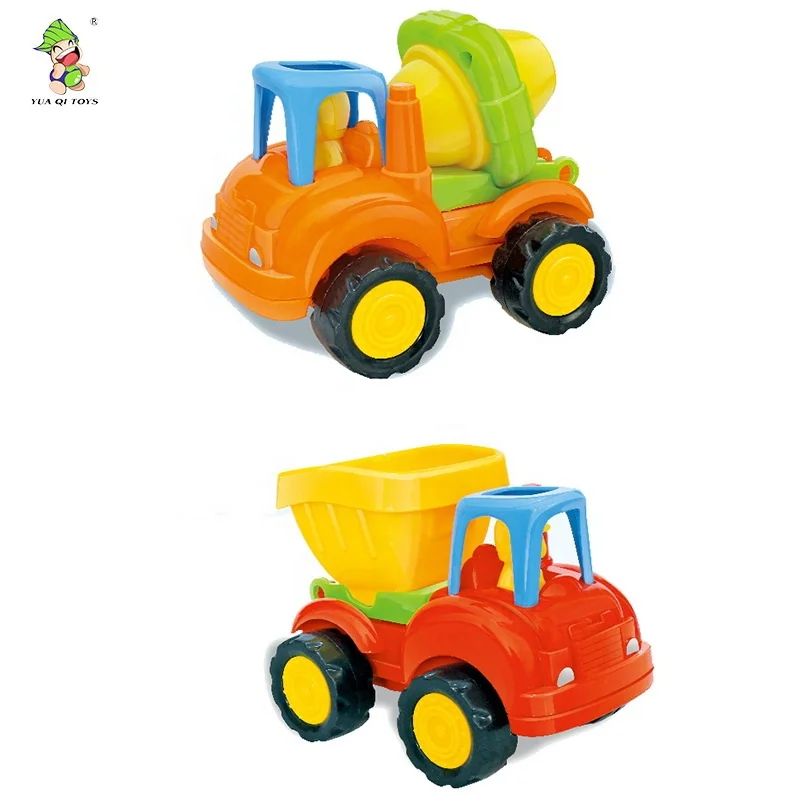 Hot sale Plastic toys baby Cartoon car toys mini engineering truck toys