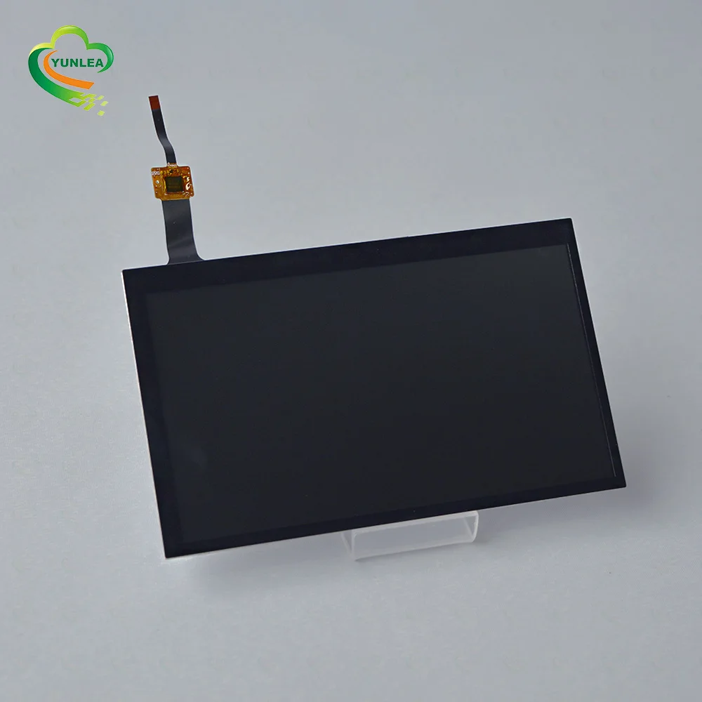 Tempered glass AG/AR/AF available 7 inch tft lcd module with touch screen panel