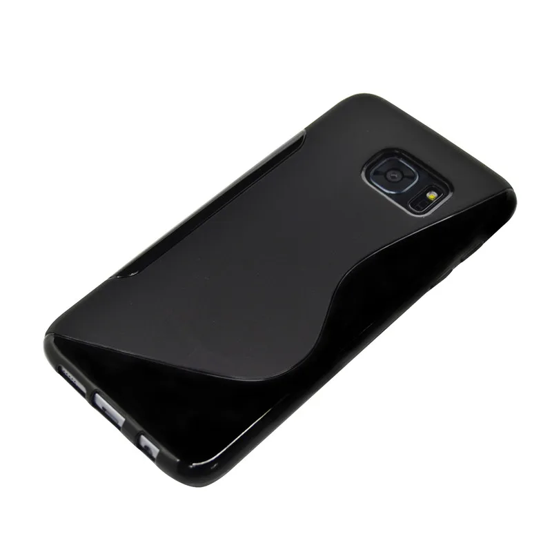 S line slim soft back cover TPU Gel mobile phone case for Samsung galaxy s7 edge