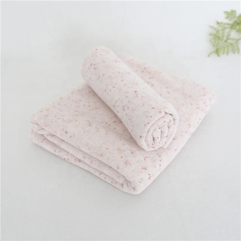 Pastel Beige Posing Backdrop Beanbag Fabric Background Speckled Sweater Knit Wrap Newborn Swaddle Blanket Baby Photo Props