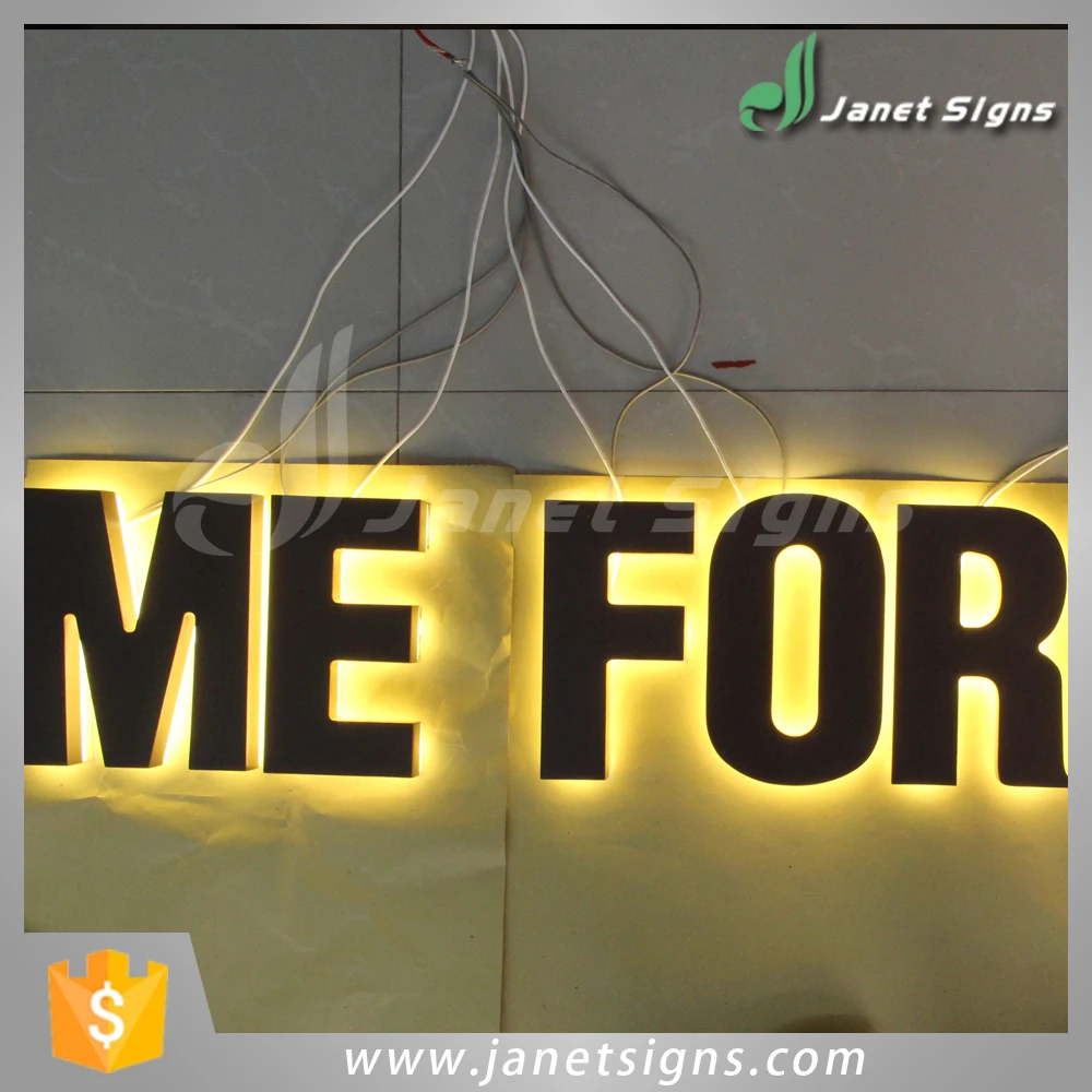 High quality 3D illuminated acrylic small led signs