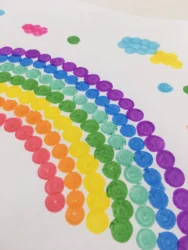 8 different washable inks superdots set  CH-2851 brightly inks daubers OEM pack requests welcome