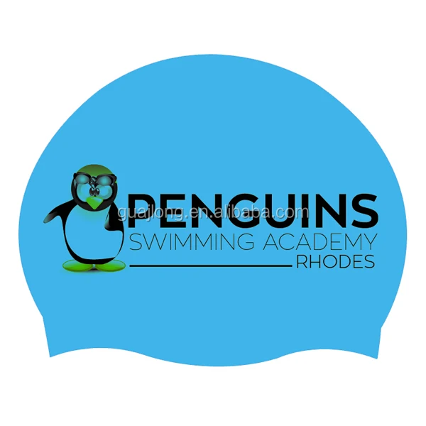 
OEM custom print silicone swimming caps 