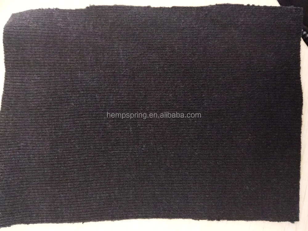 Оптовая продажа, ткань в рубчик 1X1 из конопляного органического хлопка и спандекса