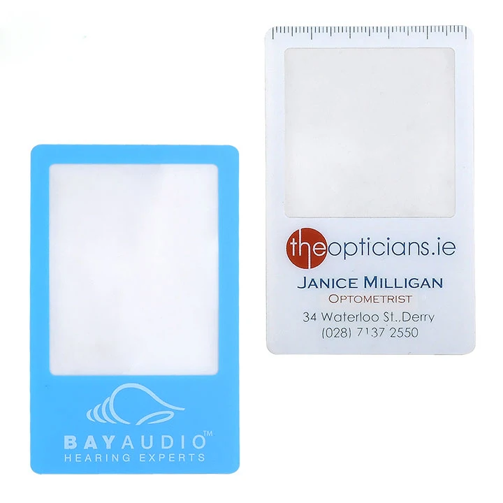 Advertising Promotional Products Plastic Magnifying Glass Sheet Business Magnifying Bookmark Card