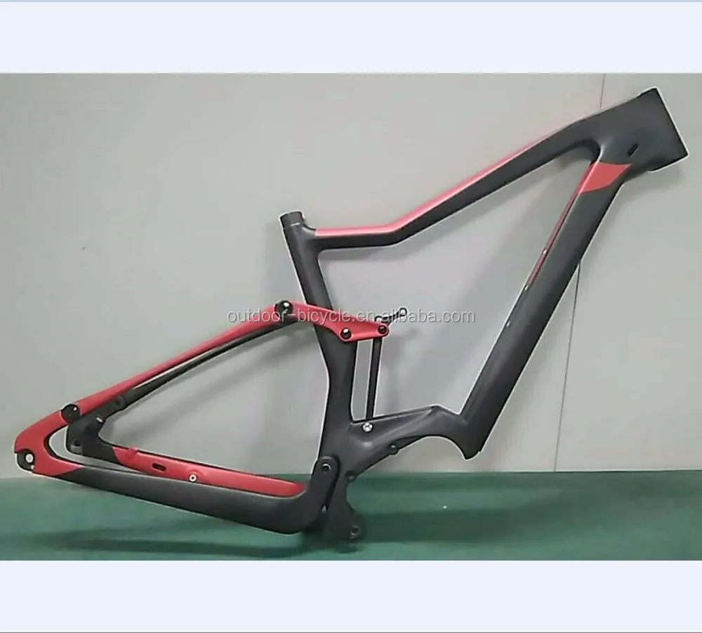OEM 29er boost 148 мм карбоновая плюс mtb рама 350 Вт 36 В Bafang мотор полная подвеска горный электрический велосипед MTB рама