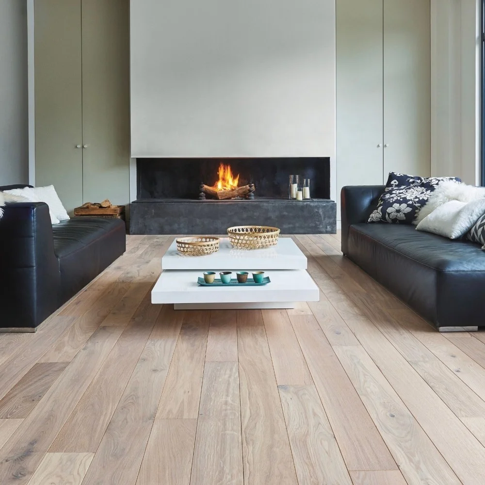 FSC Certified Matt Gloss White Oak Wood Flooring&Parquet Timber Hardwood Flooring