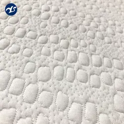 2022 new loook 100% polyester knitted fabric jacquard mattress fabric