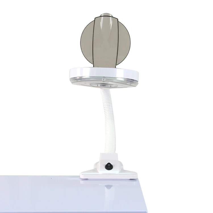 Laboratory desk repair illuminated gooseneck led magnifier lamp 5 6 diopter 220v