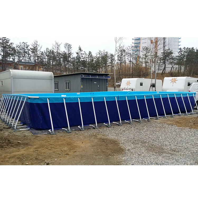 Cheap Inflatable Moving Water Park Metal Frame Pool Steel Frame Swimming Pool For Sale