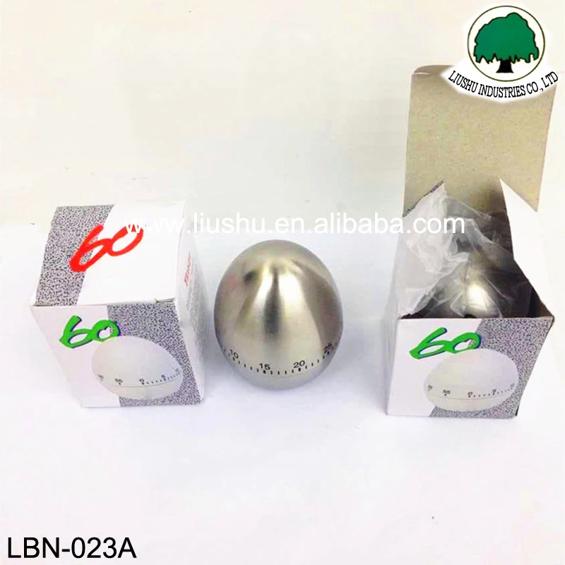 hot sales stainless steel egg shape kitchen cooking alarm timer