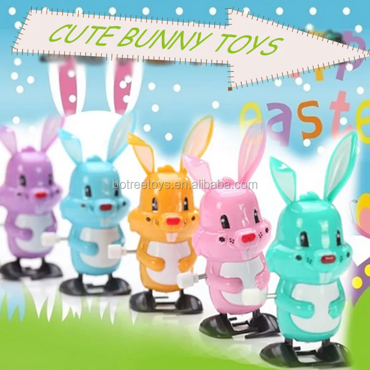 Classic clockwork toy rabbit plastic walking bunny wind up toys for children