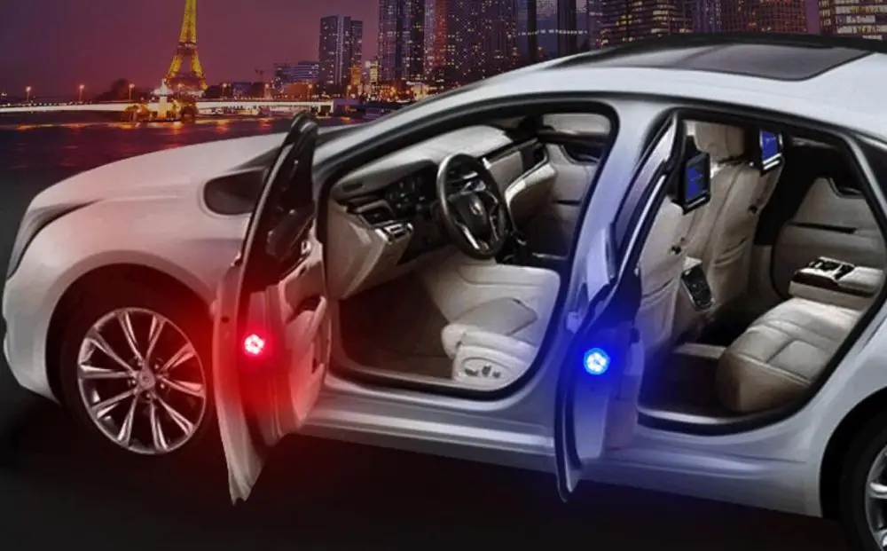 Магнитная Стробоскопическая Лампа 3 светодиода предупреждающая лампа открытой двери автомобиля