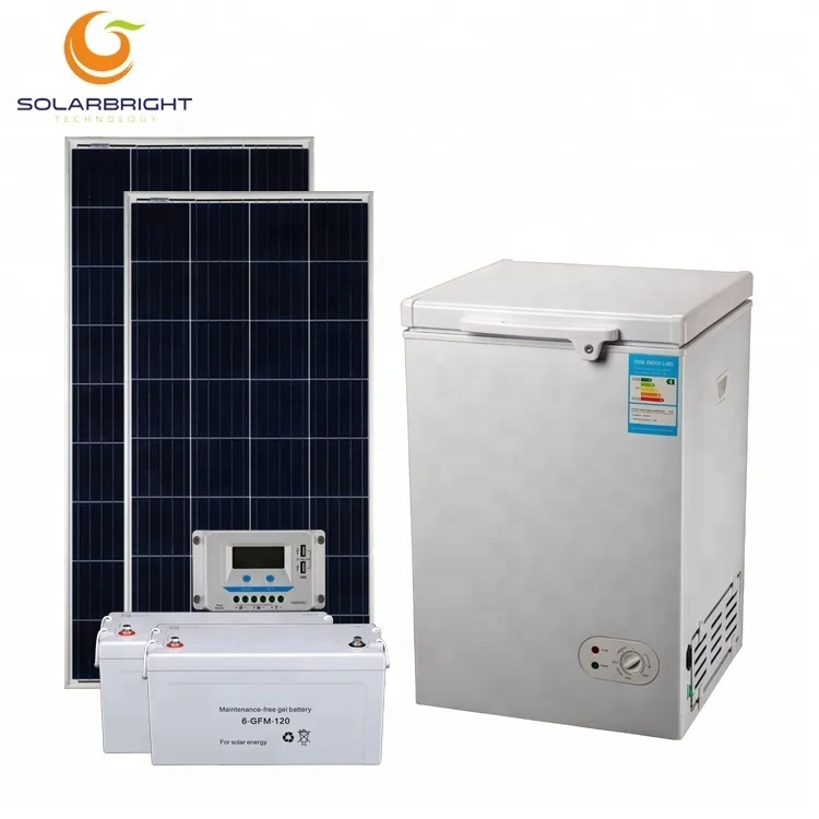 
 Работающий на постоянном токе от энергии солнечных батарей 108L глубокое морозильное вместилище караван медицинский домашний 12 v 24 вольт постоянного тока Автомобильное мини маленький портативный кемпинг холодильник 12 вольт морозильная камера  