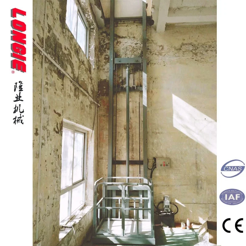 LISJD Hydraulic Vertical Warehouse Cargo Lift Industrial Freight goods Elevator
