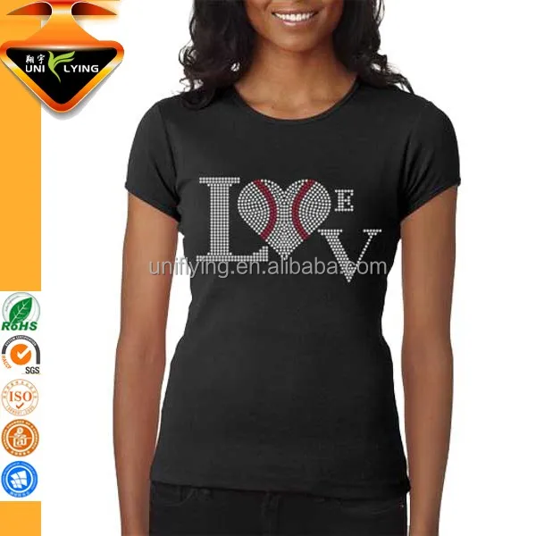 rhinestone heat transfer bling  Iron On Rhinestone for Women T-shirts