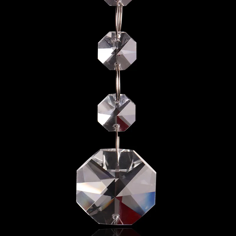 
Crystal Chandelier octagon beads wedding table decorations Lamp Parts 