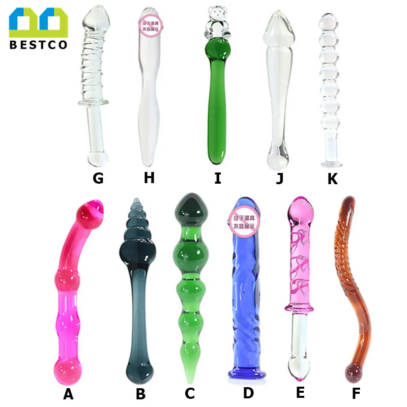 
Crystal Adult Sextoys Huge Butt Anal Plug Sex Toys Glass Double Headed Dildo 