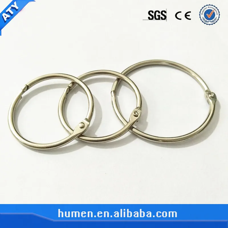 Metal Loose Leaf Book Rings Blinder Clip