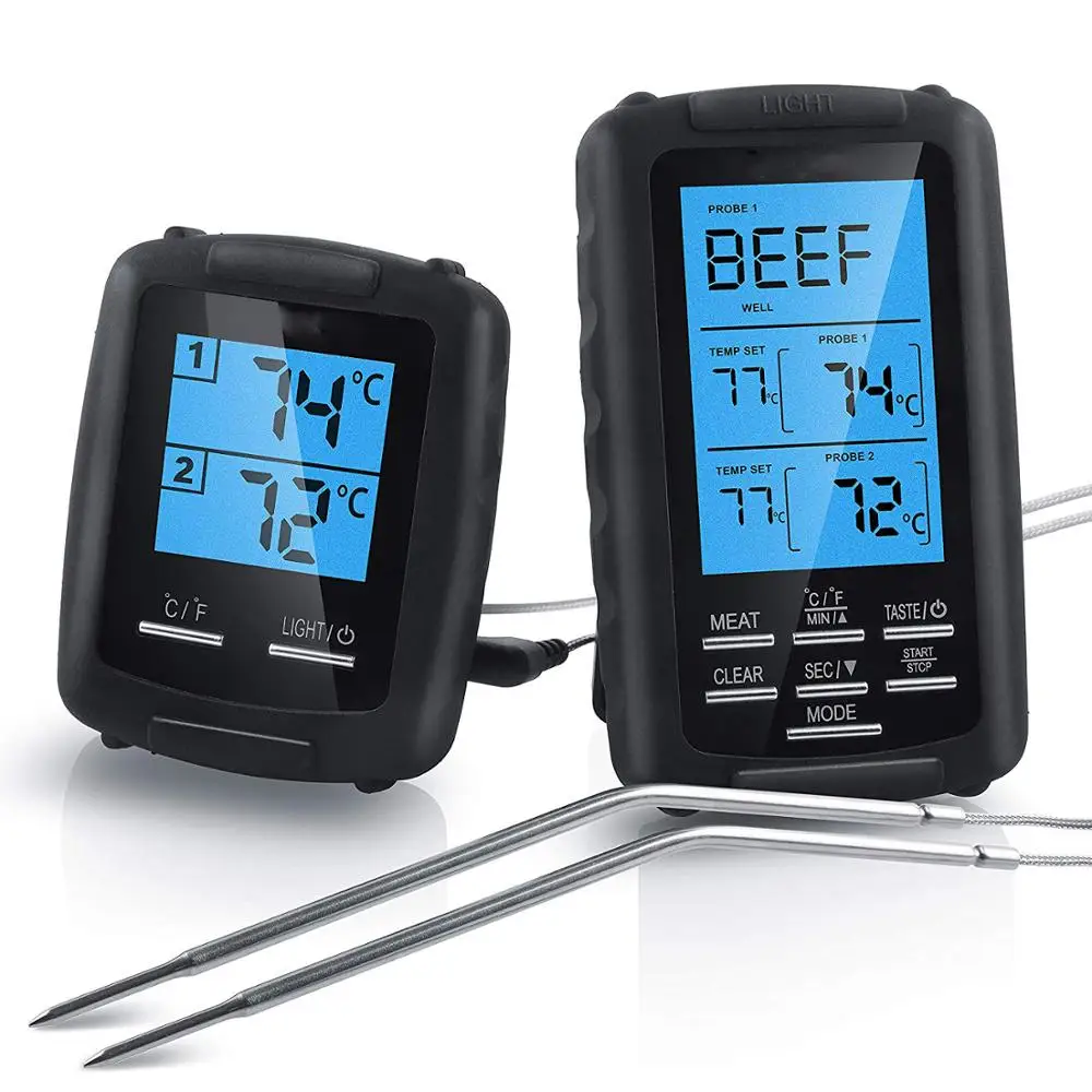 EN2050 Digital Cooking Food Wireless BBQ Meat Thermometer with Dual Probes