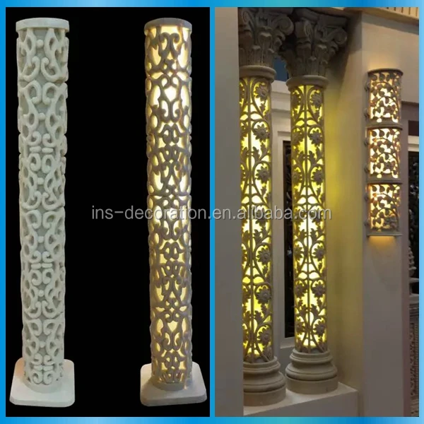 
Sandstone lighted wedding columns  (60541298671)