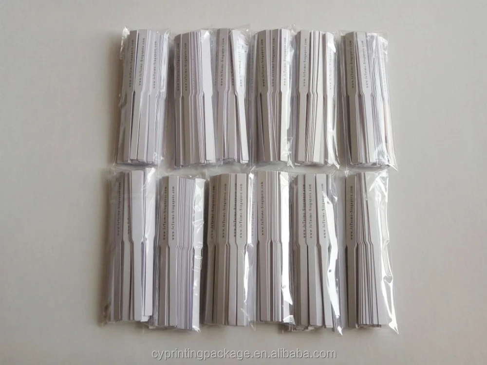 Custom logo perfume test strip fragrance scent paper