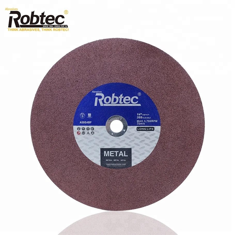Robtec Brown Color 355X3.2X25.4mm Cutting Disc for Metal, 14 inch cut-off wheel
