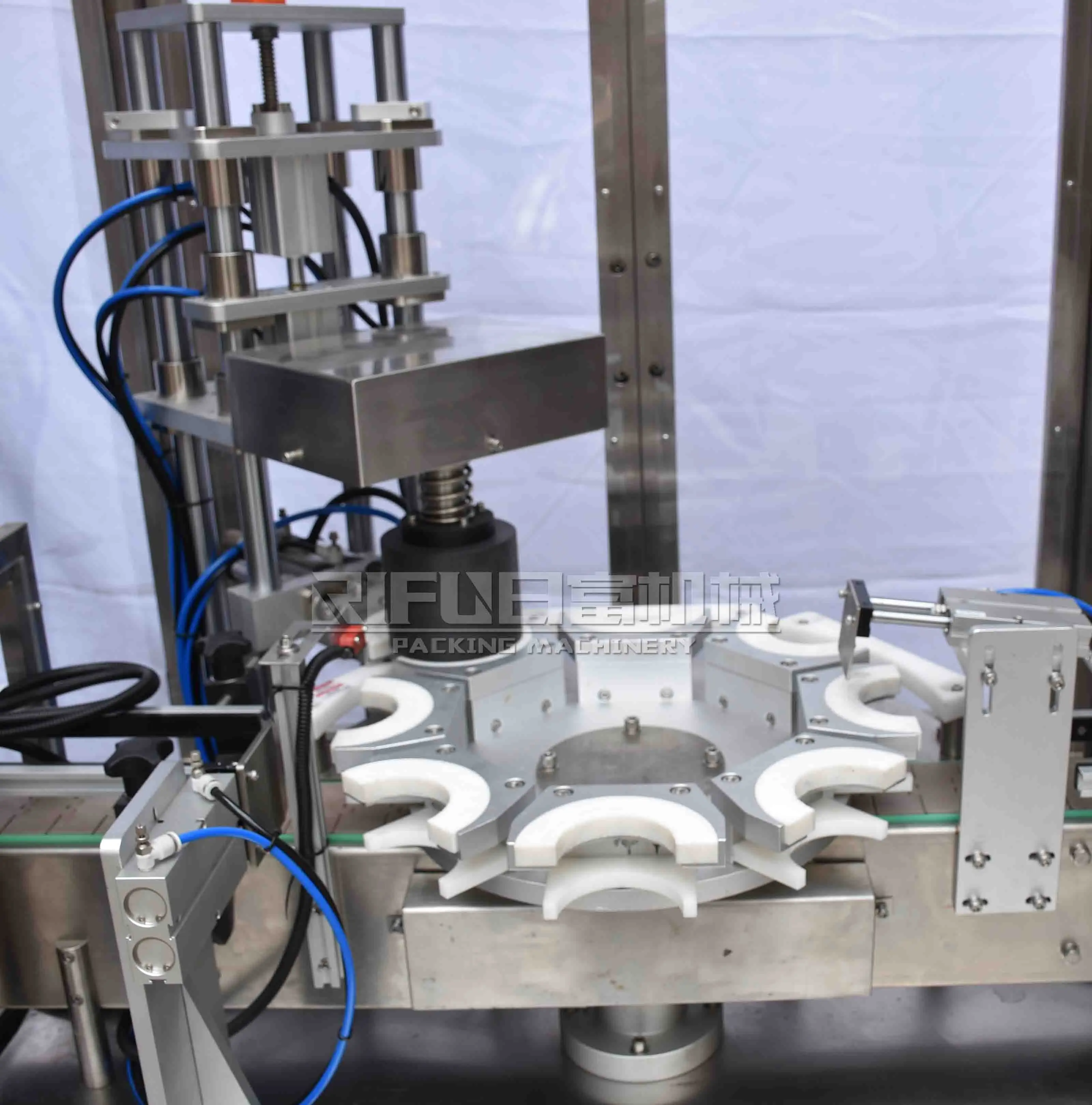 manual glass jar cap lock machine/bottle twist off cap vacuum capper machine