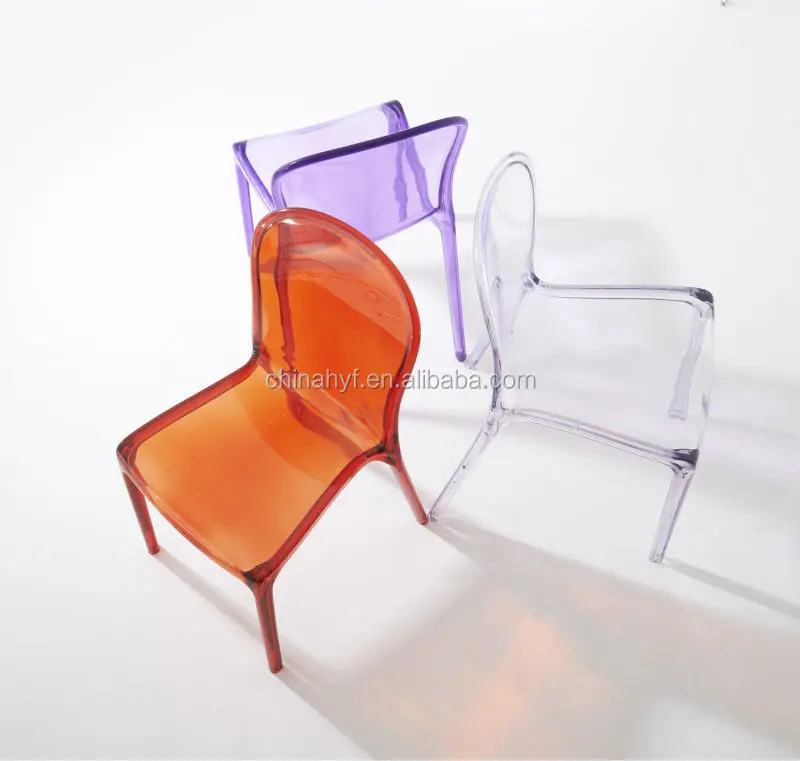 clear polycarbon dine chair