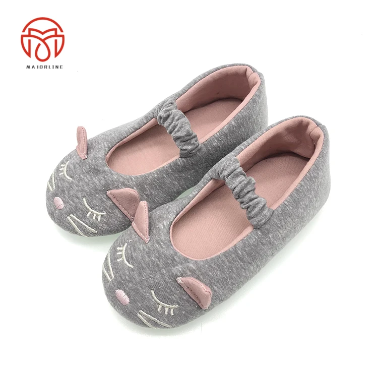 Женские Балетные туфли из хлопчатобумажной ткани на плоской подошве