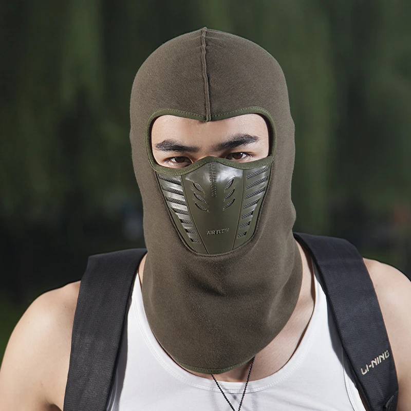 Dust Proof Anti Wind Bike Balaclavas Mask Winter Warm Wool Full Face Scarf Couples Riding Face Mask Cycling Cashmere One Size