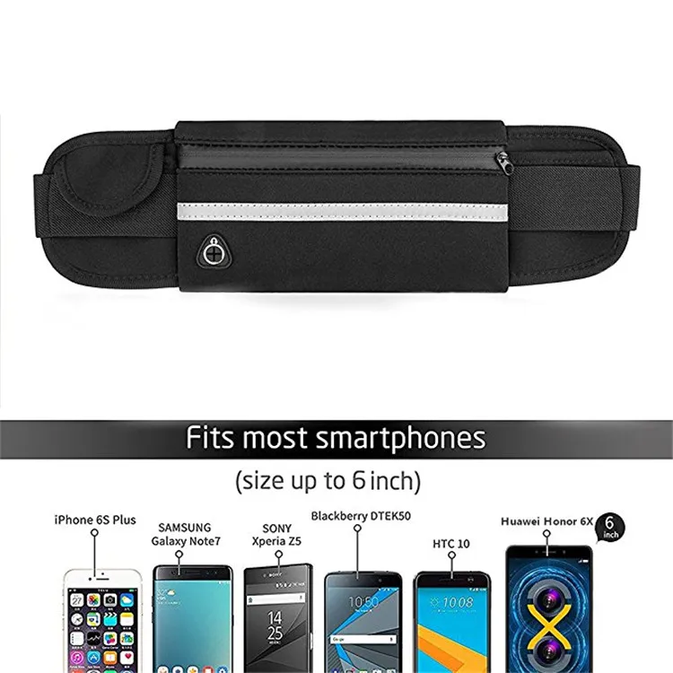 Cheap Personalized Sling Waist Running Belt Neoprene Waist Bag for Women Men