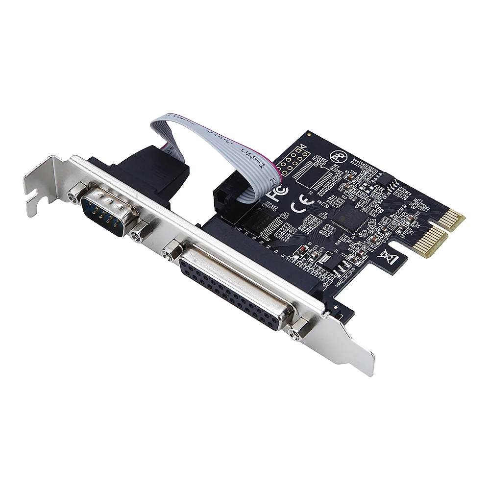 DIEWU AX99100 PCIE 1serial and 1 parallel riser card