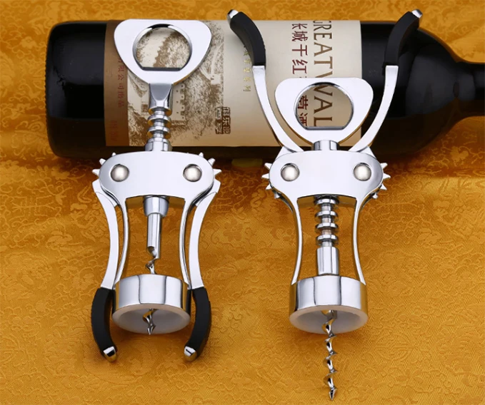 Professional metal winged cork screw wing corkscrew wine opener