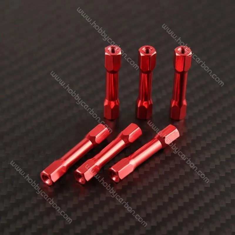 Precision unthreaded aluminum spacers black anodized aluminum female standoff