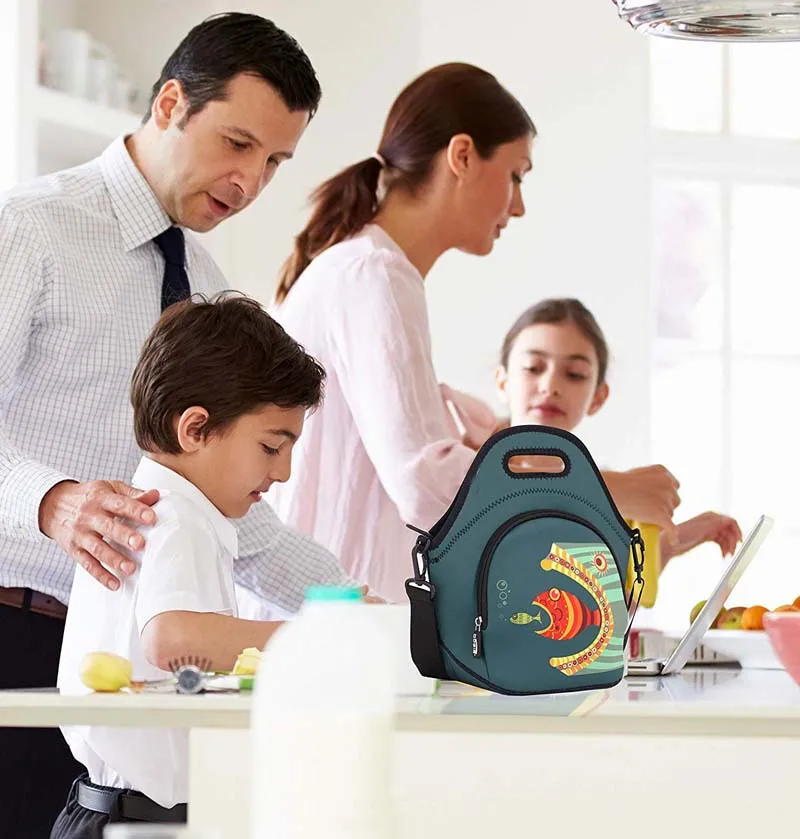 EDIOM Waterproof Insulated Kid Food Eco-friendly Neoprene Lunch Tote Bag