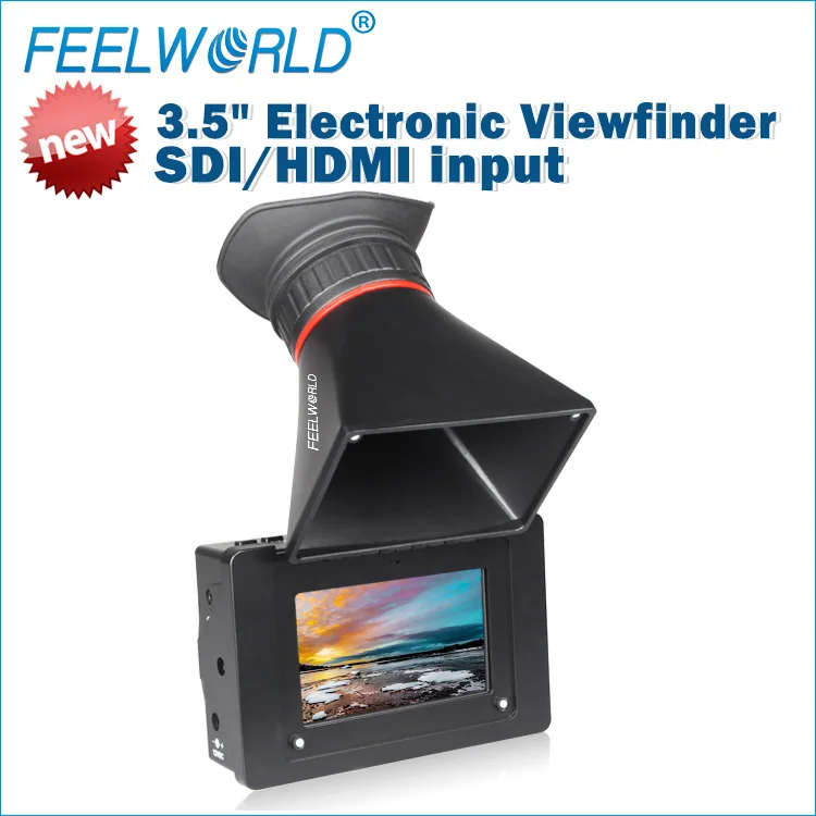 
3.5 inch electronic viewfinder sdi hdmi input for pro video display 