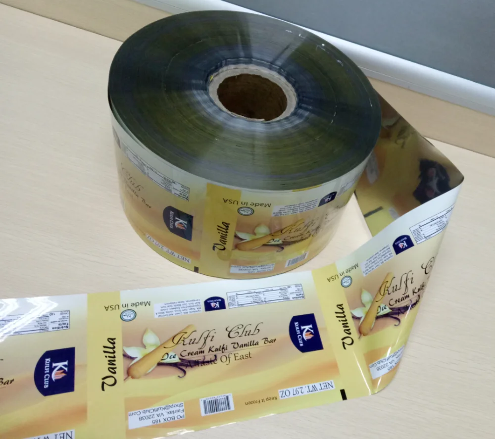 Пищевая гибкая упаковка, пластиковая обертка для мороженого/пластиковая упаковка для мороженого, рулонная пленка