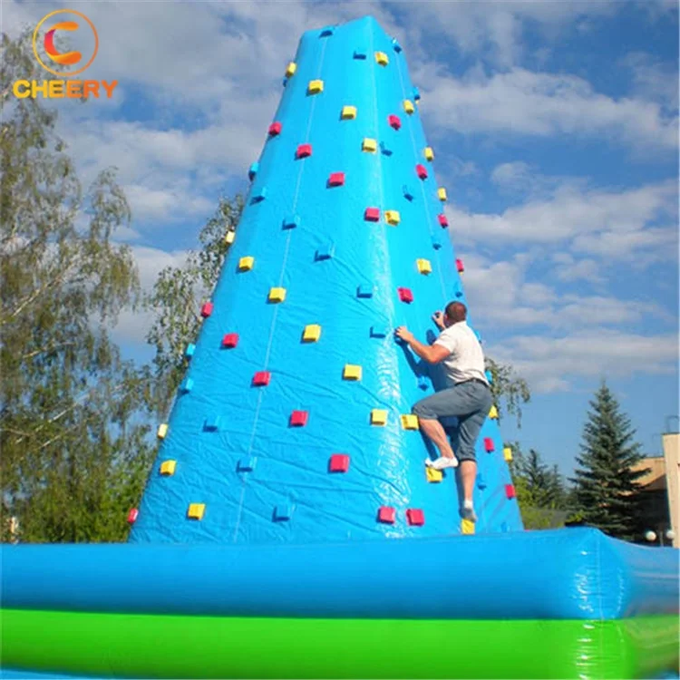  Mobile amusement rides family game inflatable climbing tower Inflatable Rock Climbing